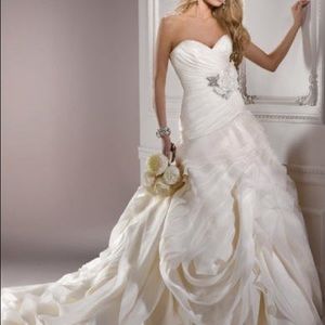 Maggie Sottero dynasty wedding gown